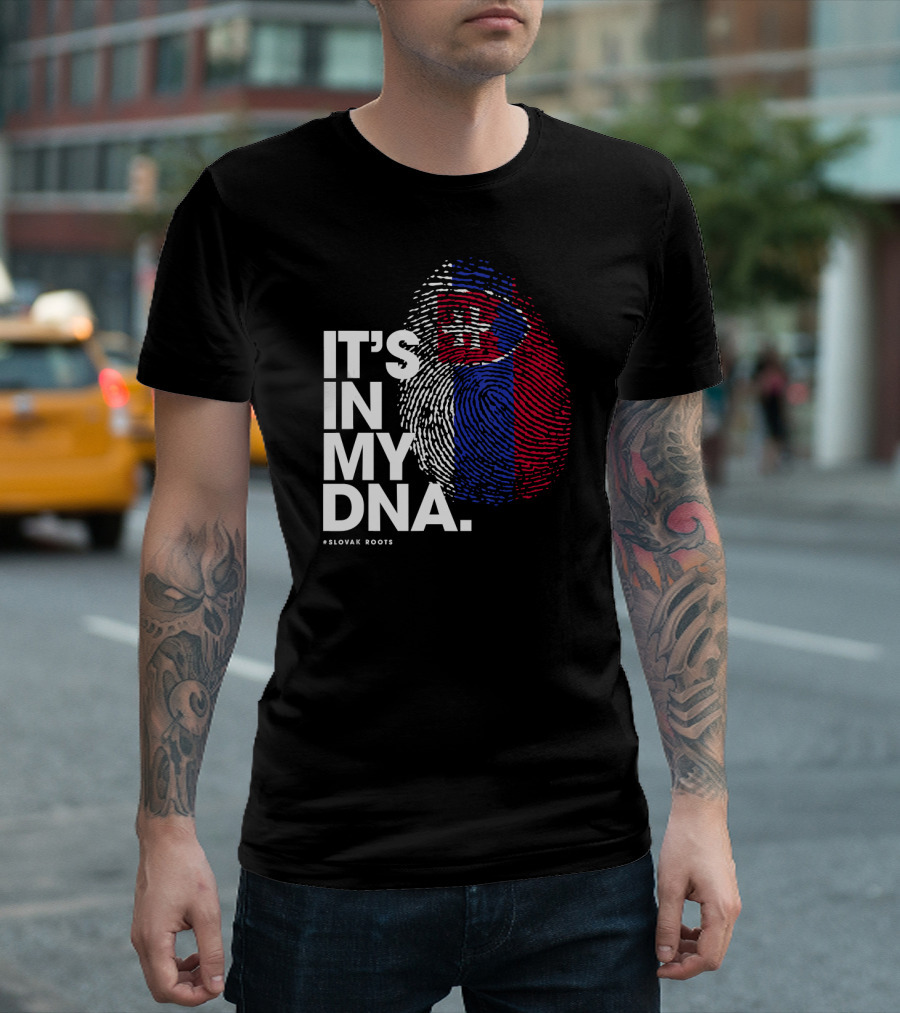 IT'S IN MY DNA Slovakia Flag Slovak Roots T-Shirt