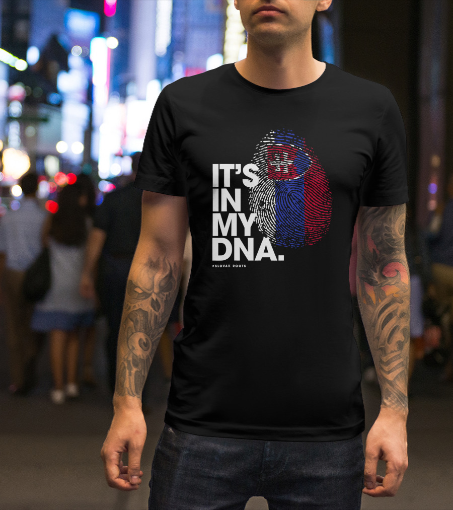 IT'S IN MY DNA Slovakia Flag Slovak Roots T-Shirt
