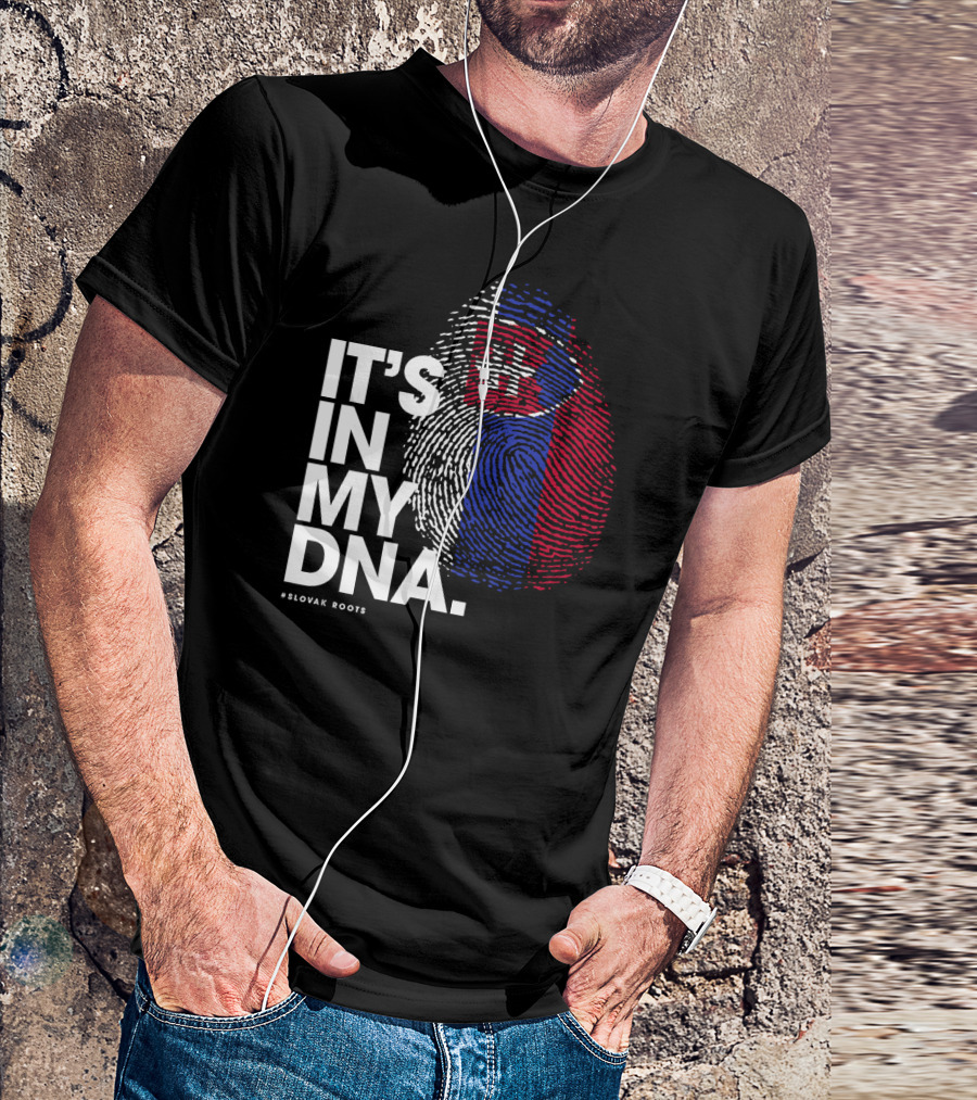 IT'S IN MY DNA Slovakia Flag Slovak Roots T-Shirt