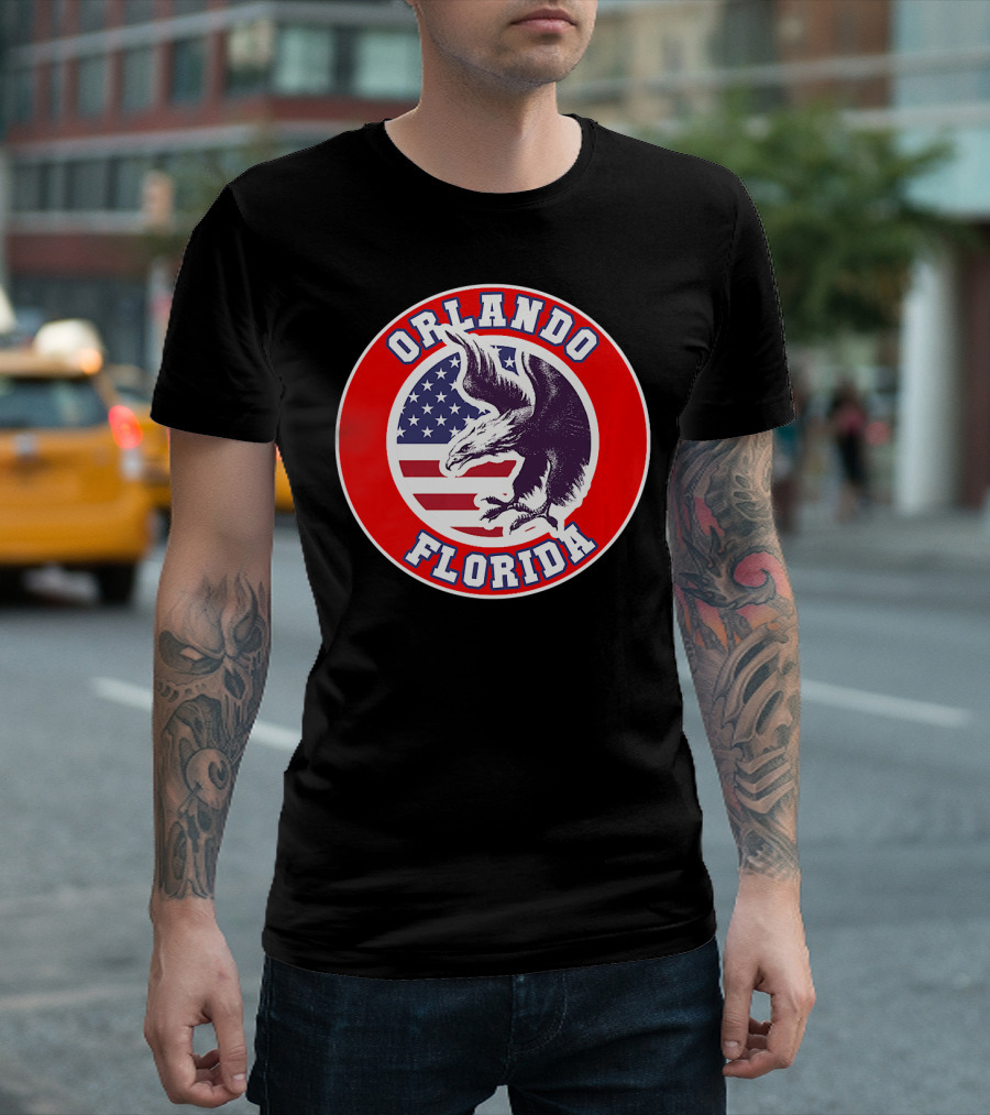 ORLANDO FLORIDA United States Eagle Stars And Stripes Holiday U T-Shirt