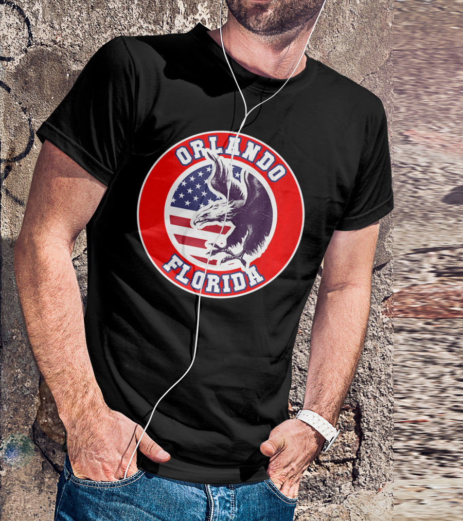 ORLANDO FLORIDA United States Eagle Stars And Stripes Holiday U T-Shirt