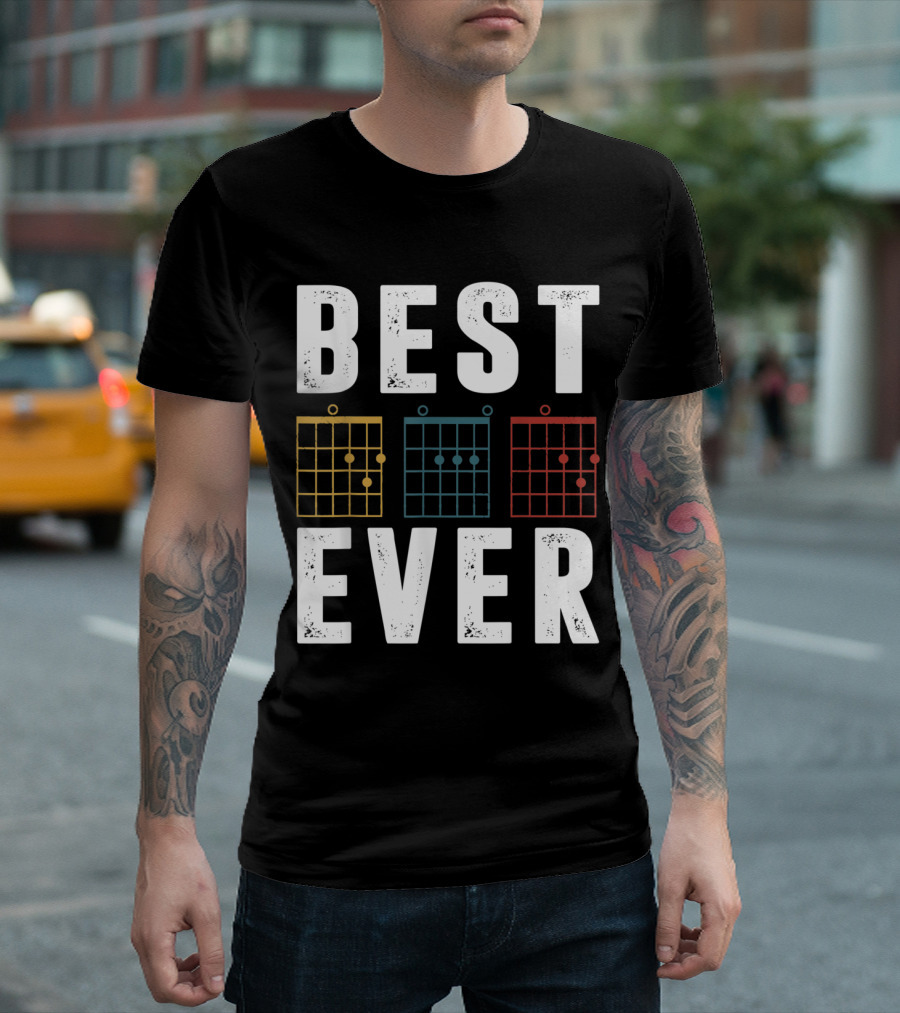 BEST GUITAR DAD EVER CHORDS T-Shirt