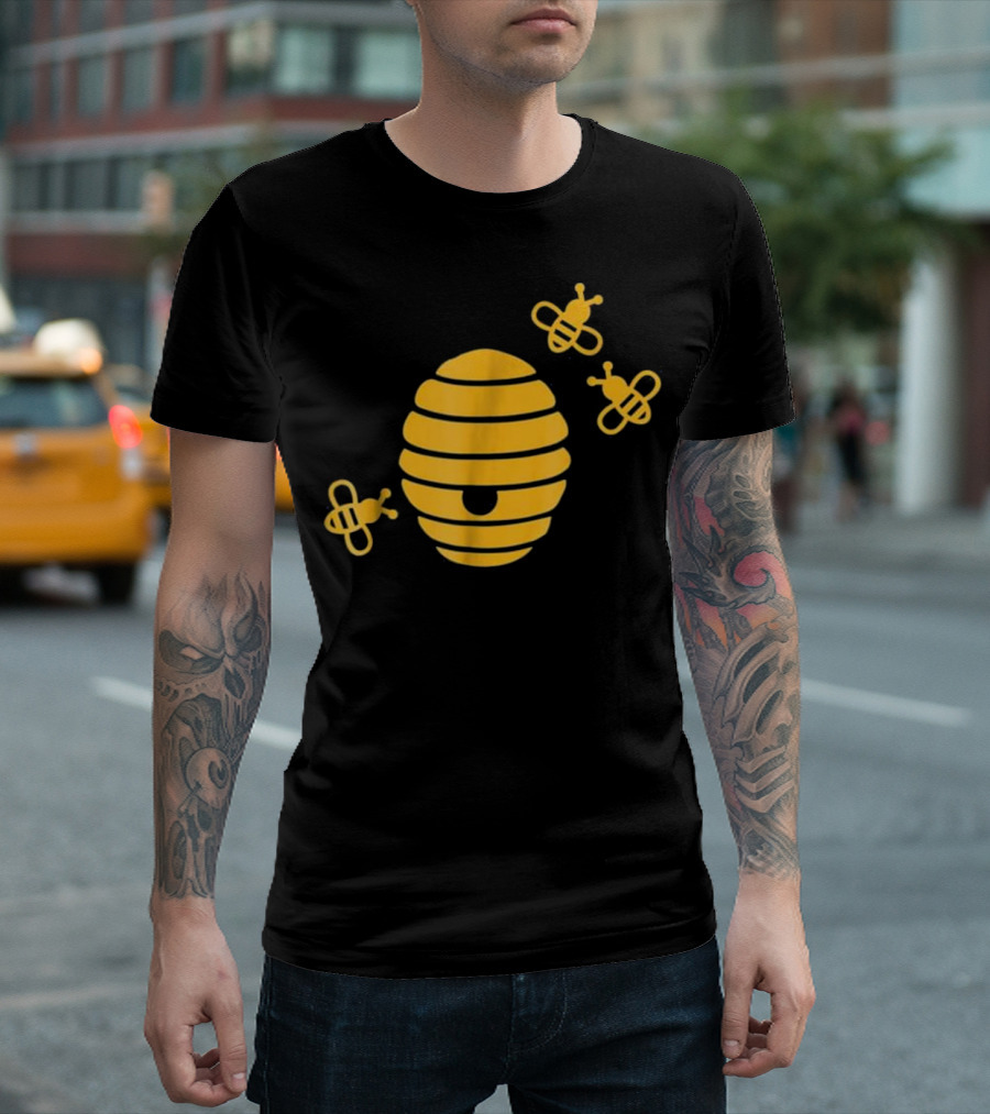 Beehive with Bees T-Shirt