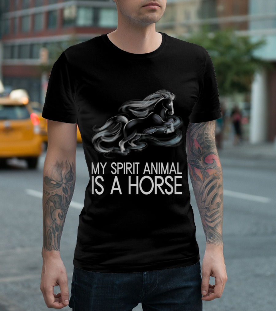 My Spirit Animal is a Horse with Majestic Ethereal Equine T-Shirt