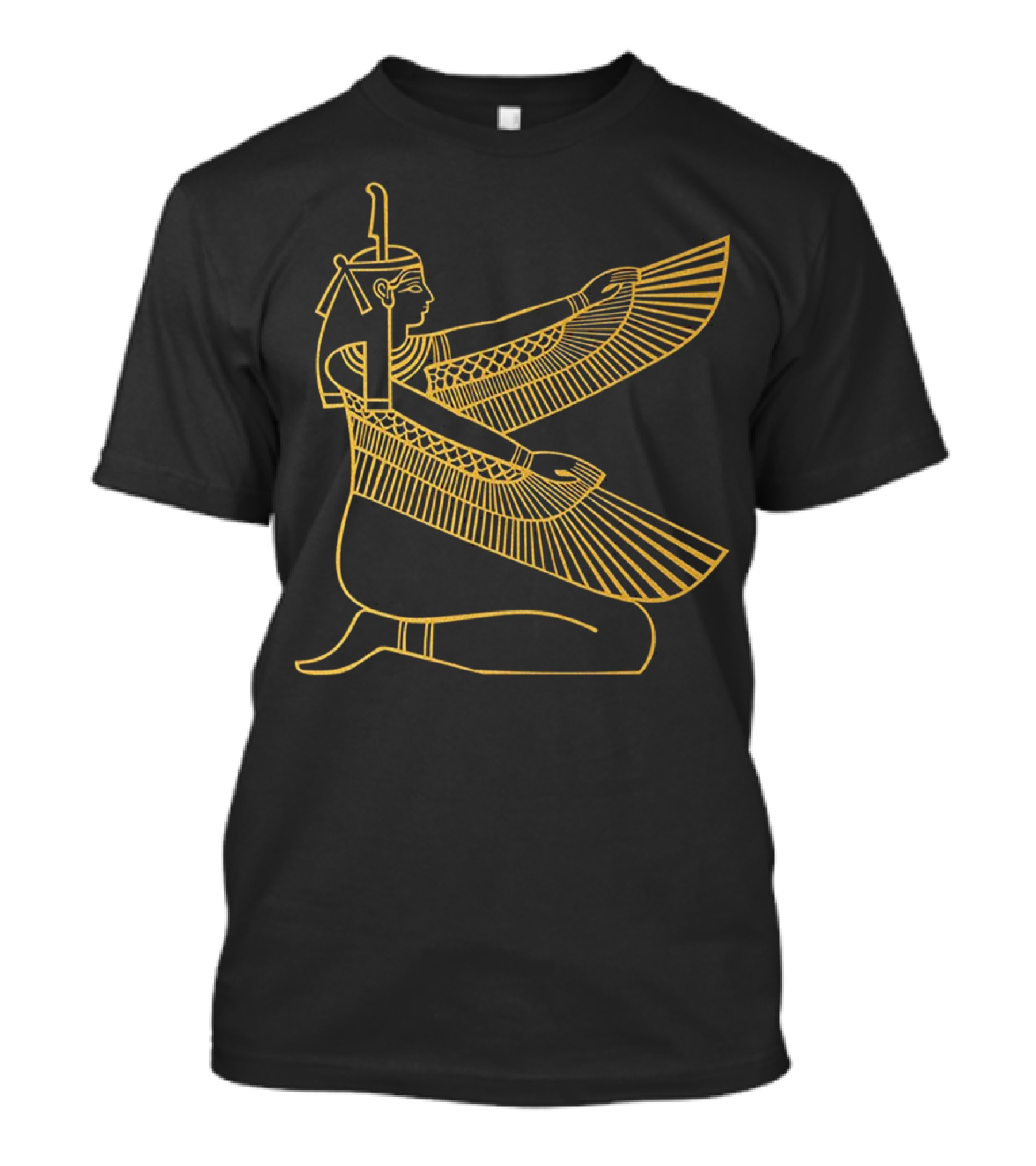Maat Egyptian Gold Goddess Symbol God Of Egypt T-Shirt