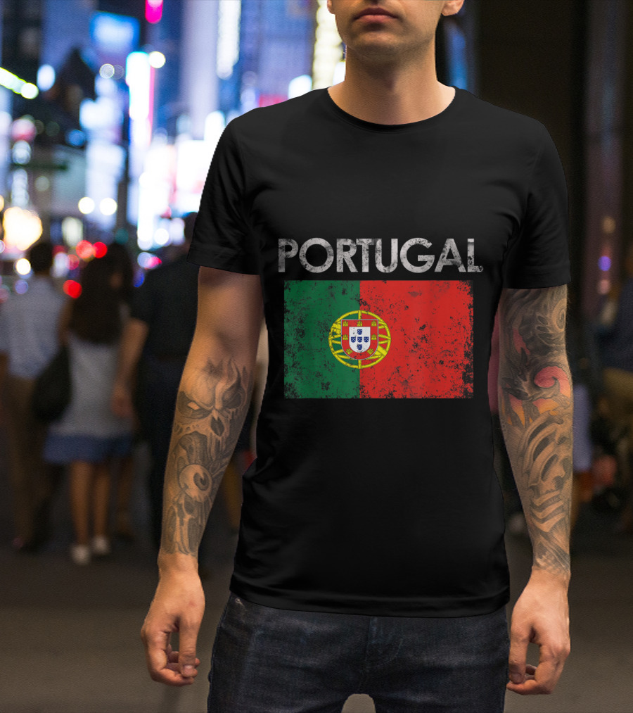 Portugal Vintage Portuguese Flag T-Shirt