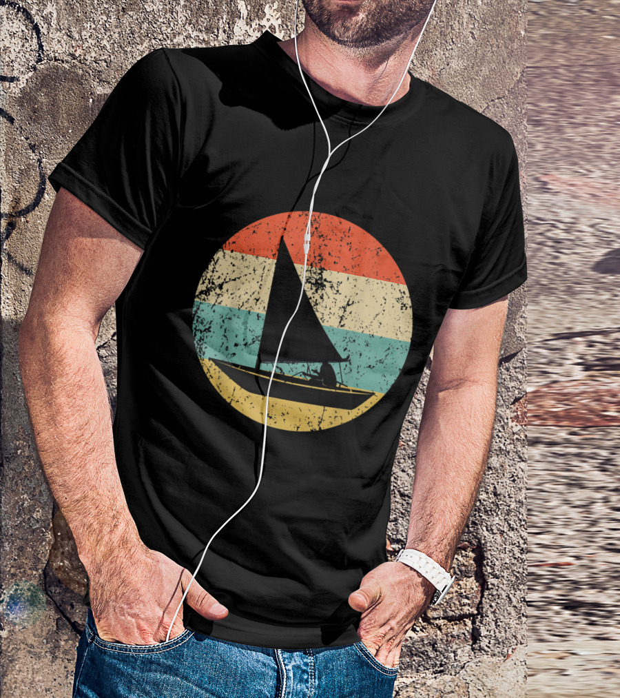 Sailing Vintage Sunset T-Shirt