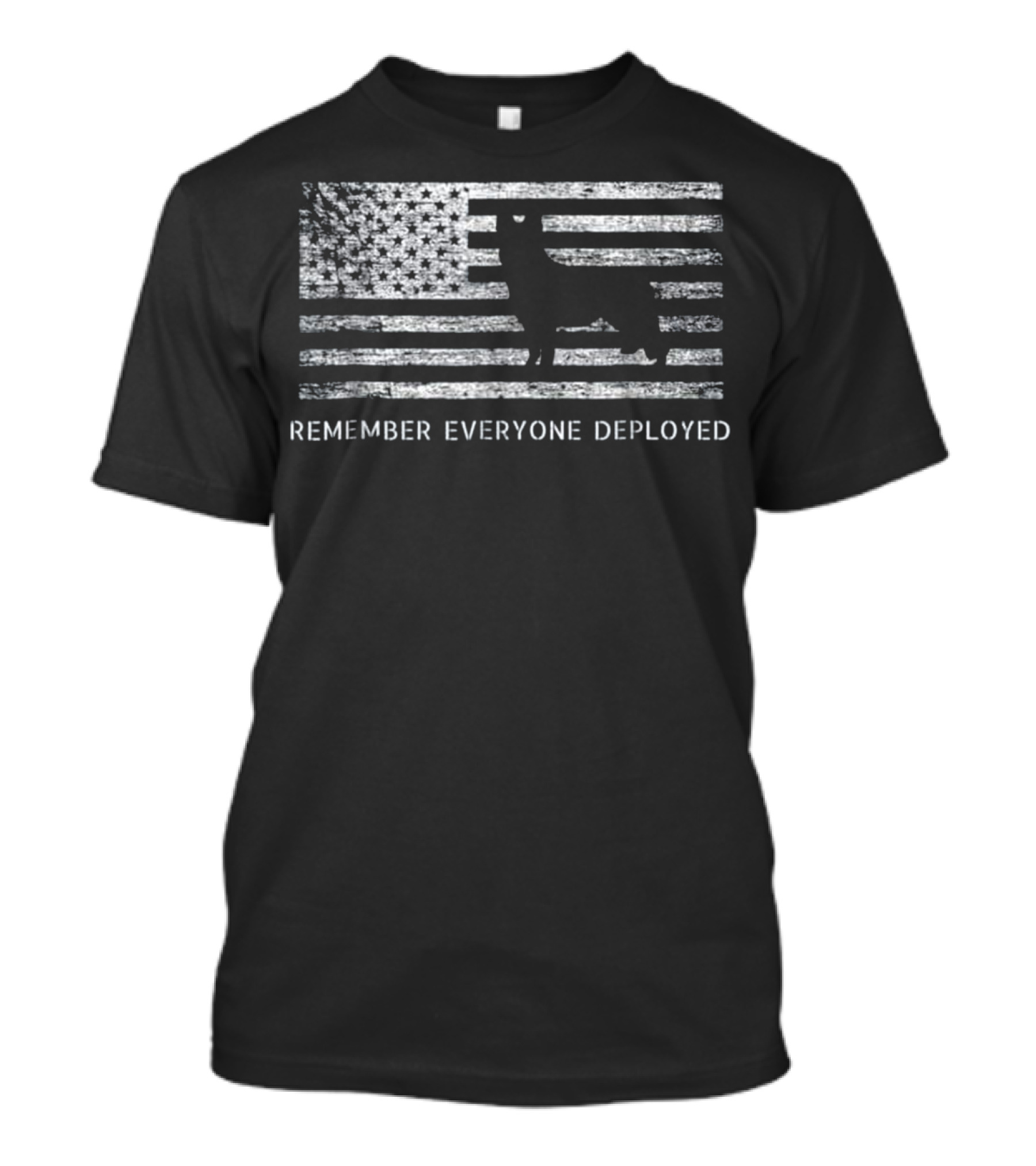 Remember Everyone Deployed Friday Military Dog Flag T-Shirt