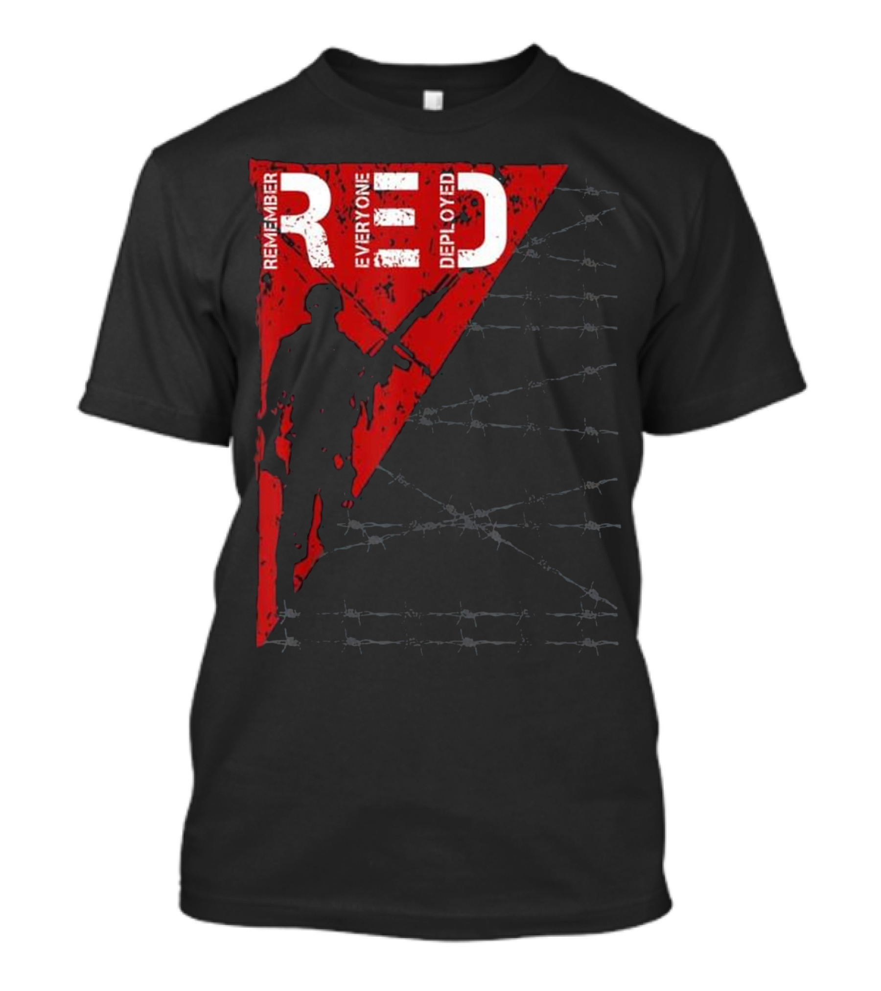 Remember Everyone Deployed Red Friday Military Support Army Navy T-Shirt