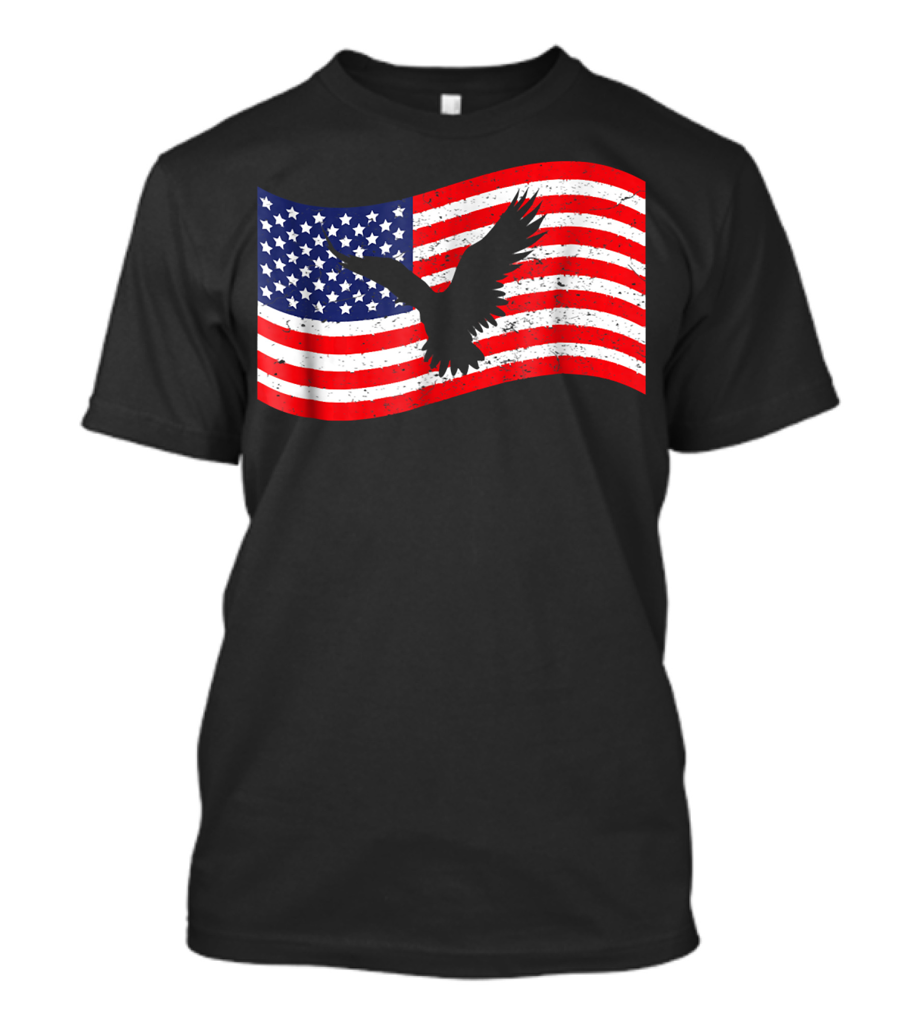 4th July American Flag With Eagle T-Shirt