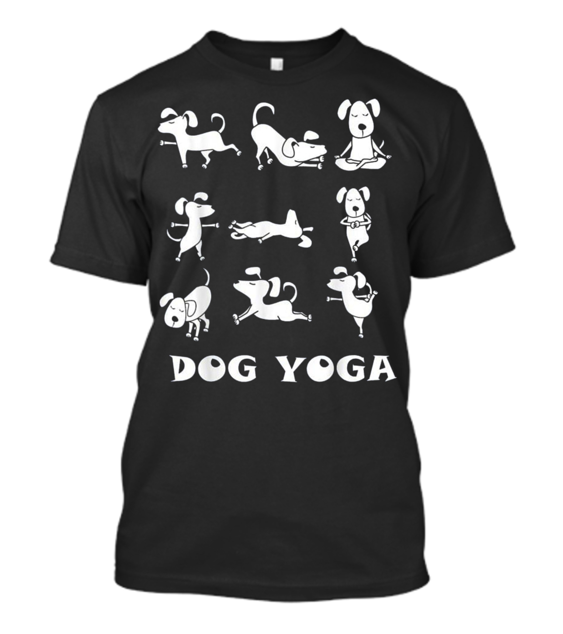 Dog Yoga Cute Canine Zen Spi Inspires Relaxation And Calm Exercises T-Shirt