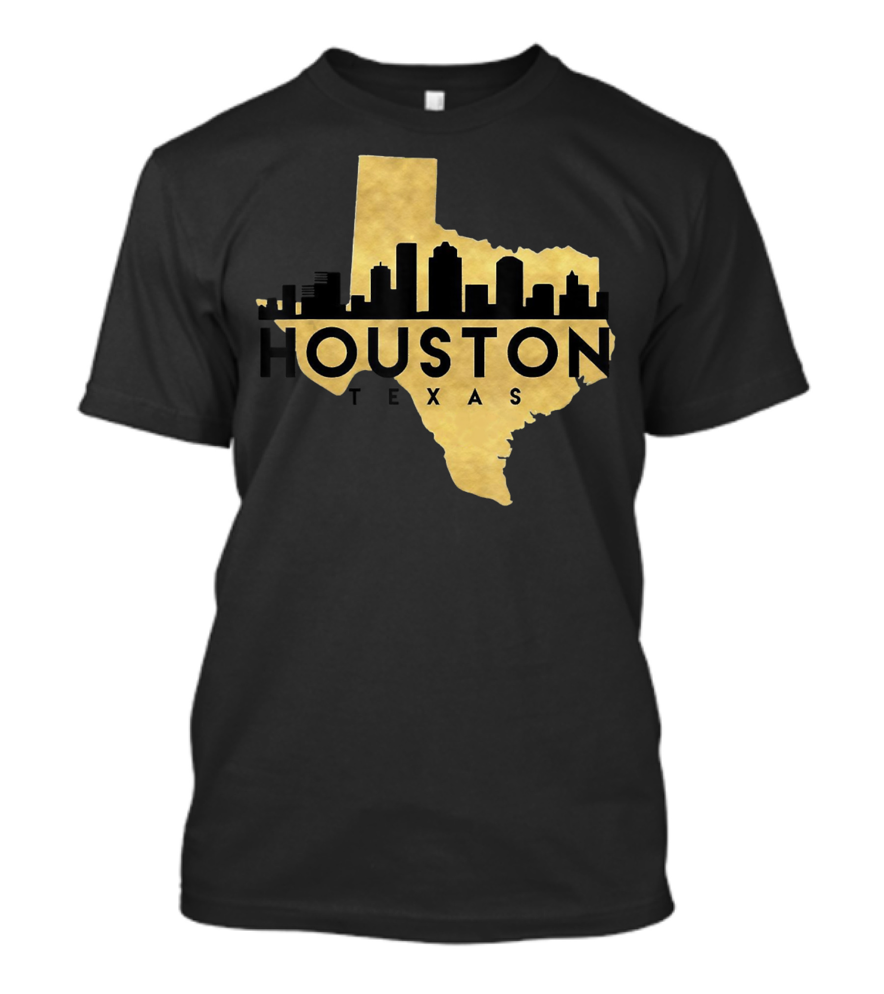 Houston Texas Skyline Made In Texas Birthday T-Shirt