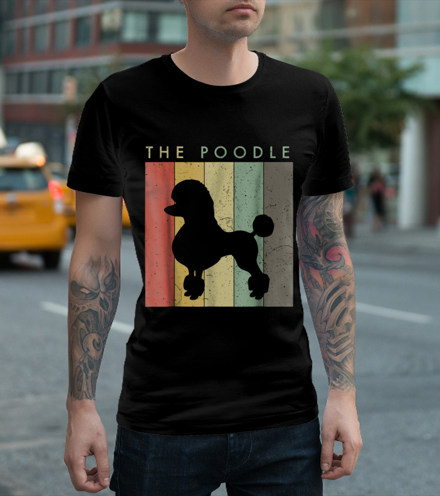 The Poodle For Dog Lovers Retr T-Shirt