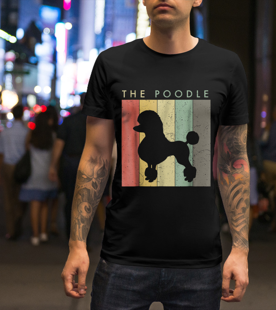 The Poodle For Dog Lovers Retr T-Shirt