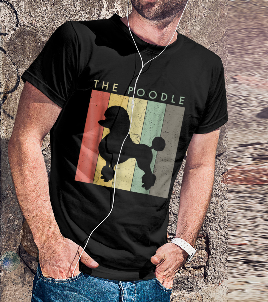 The Poodle For Dog Lovers Retr T-Shirt