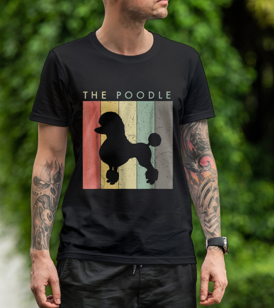 The Poodle For Dog Lovers Retr T-Shirt
