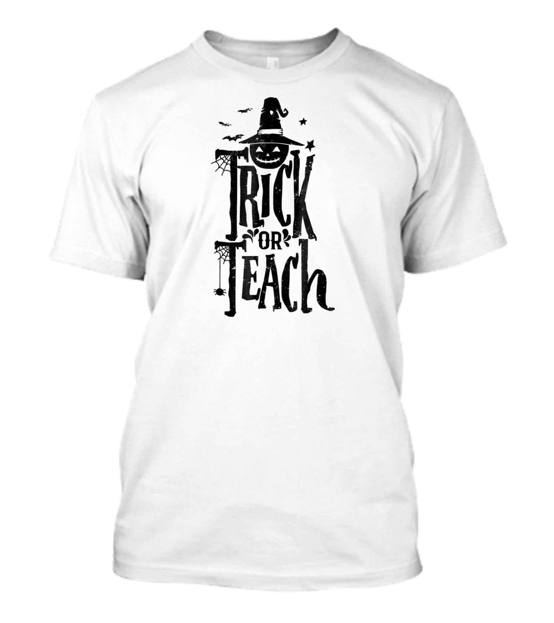Jack O Lantern Trick Or Teach Halloween Teacher Fun T-Shirt