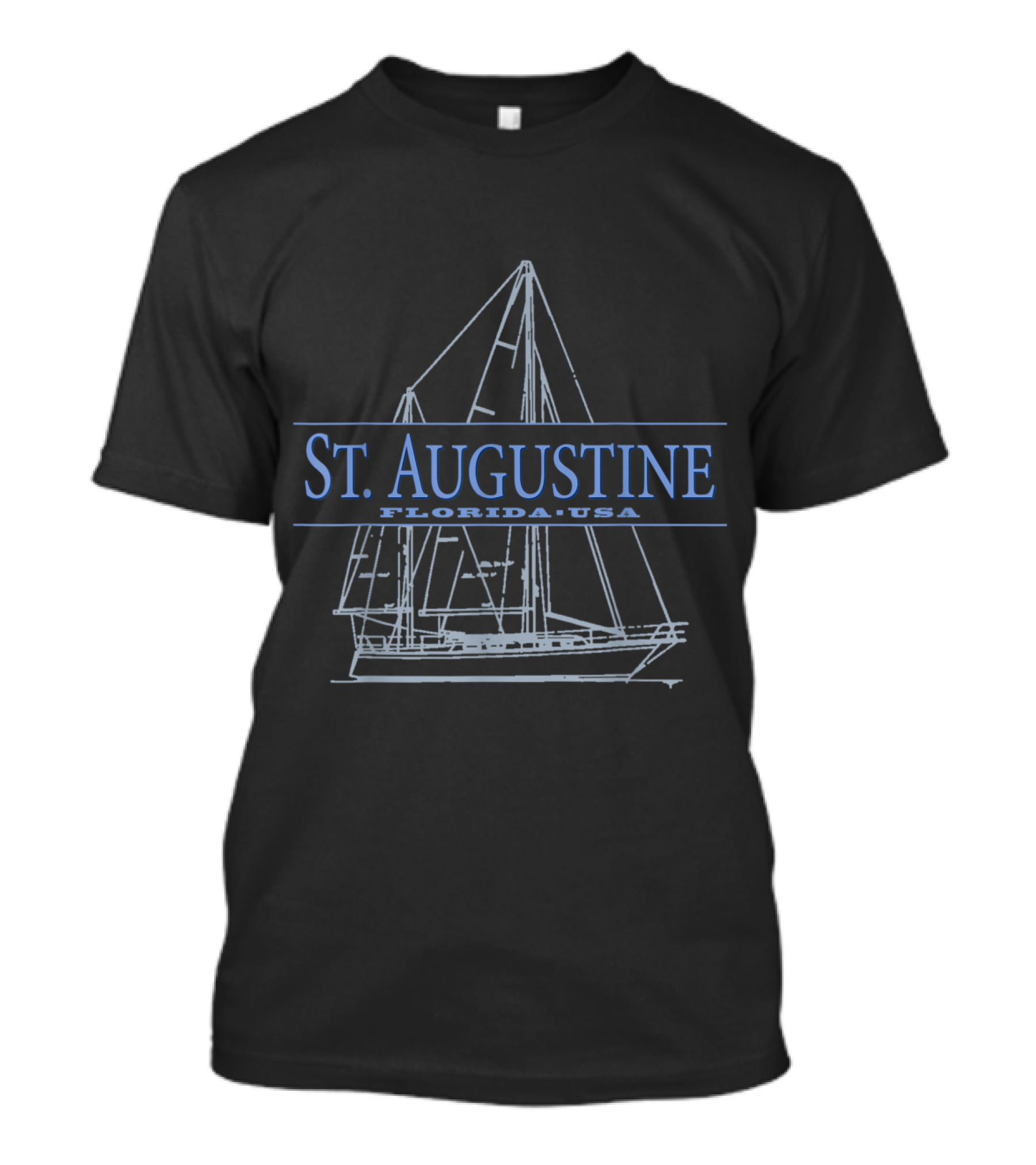 St. Augustine Florida USA Sailboat T-Shirt