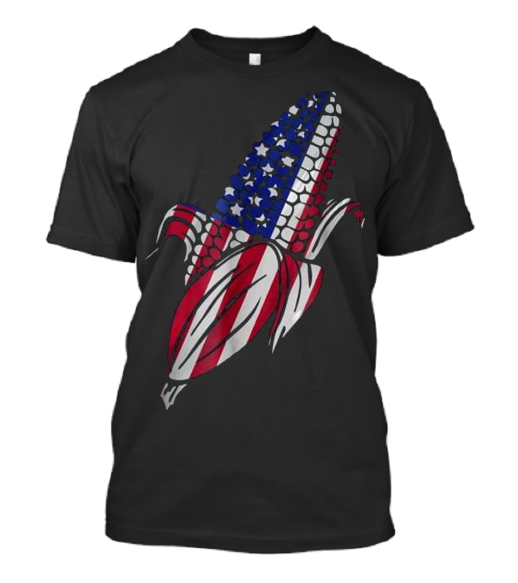 4th Of July Corn Cob Funny American Flag Patriotic Corn Cob T-Shirt