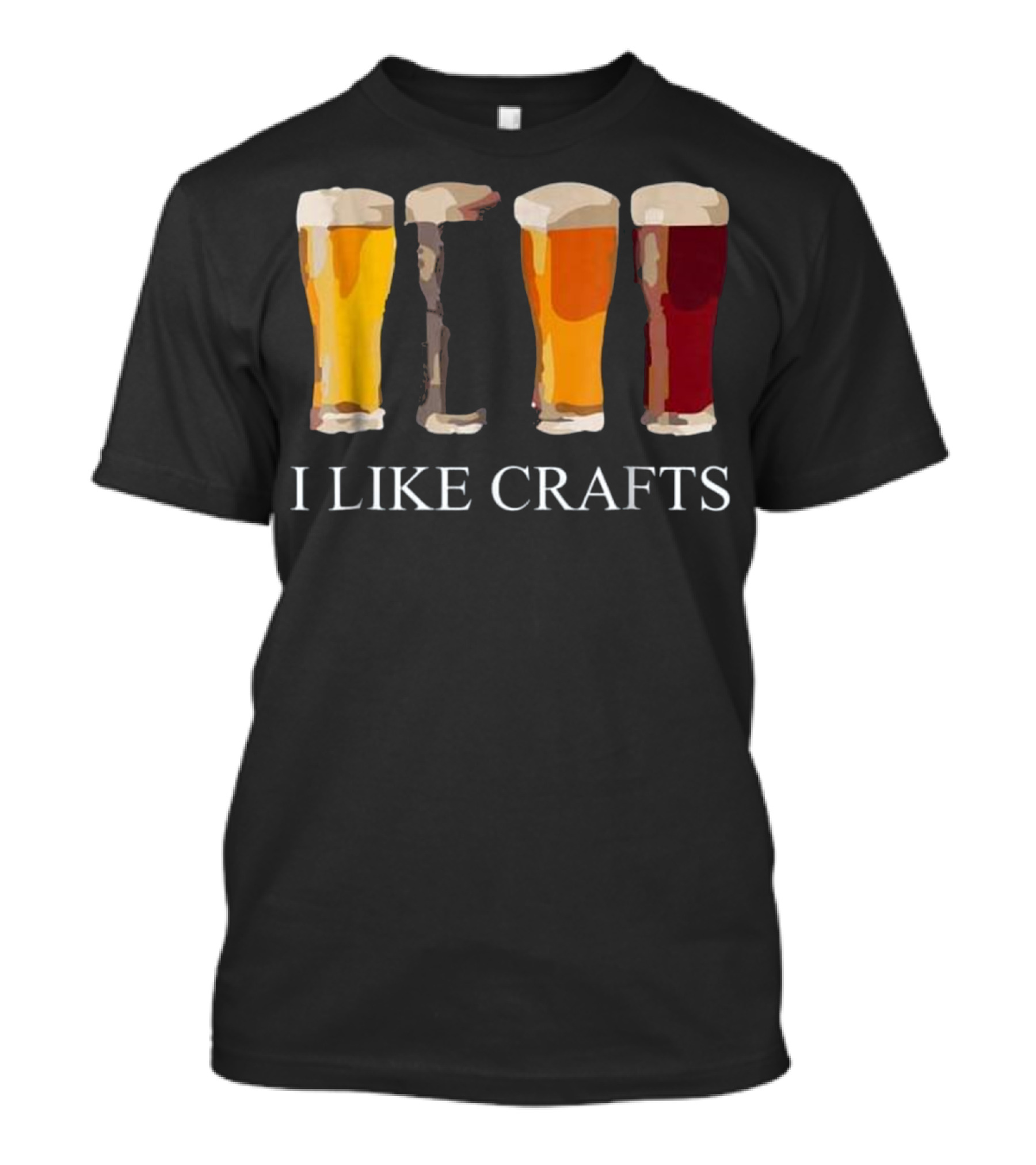 I Like Crafts Funny Beer Drinking Pints T-Shirt