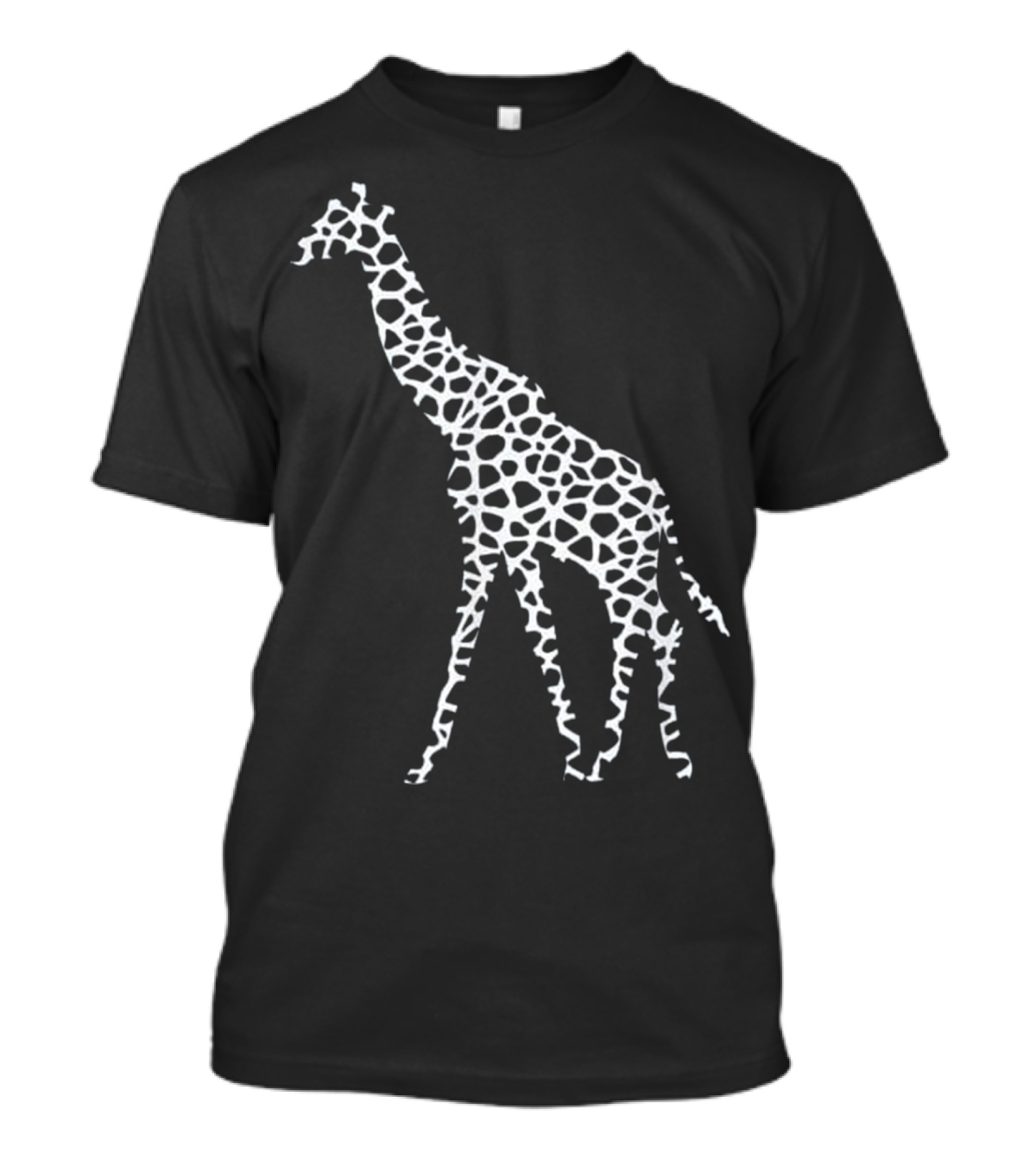 Giraffe White Pattern Animal T-Shirt
