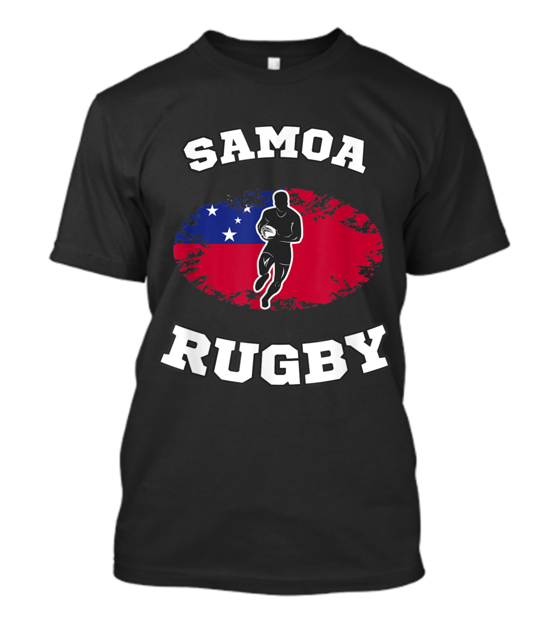 Samoa Rugby Flag Iconic Team Spirit T-Shirt