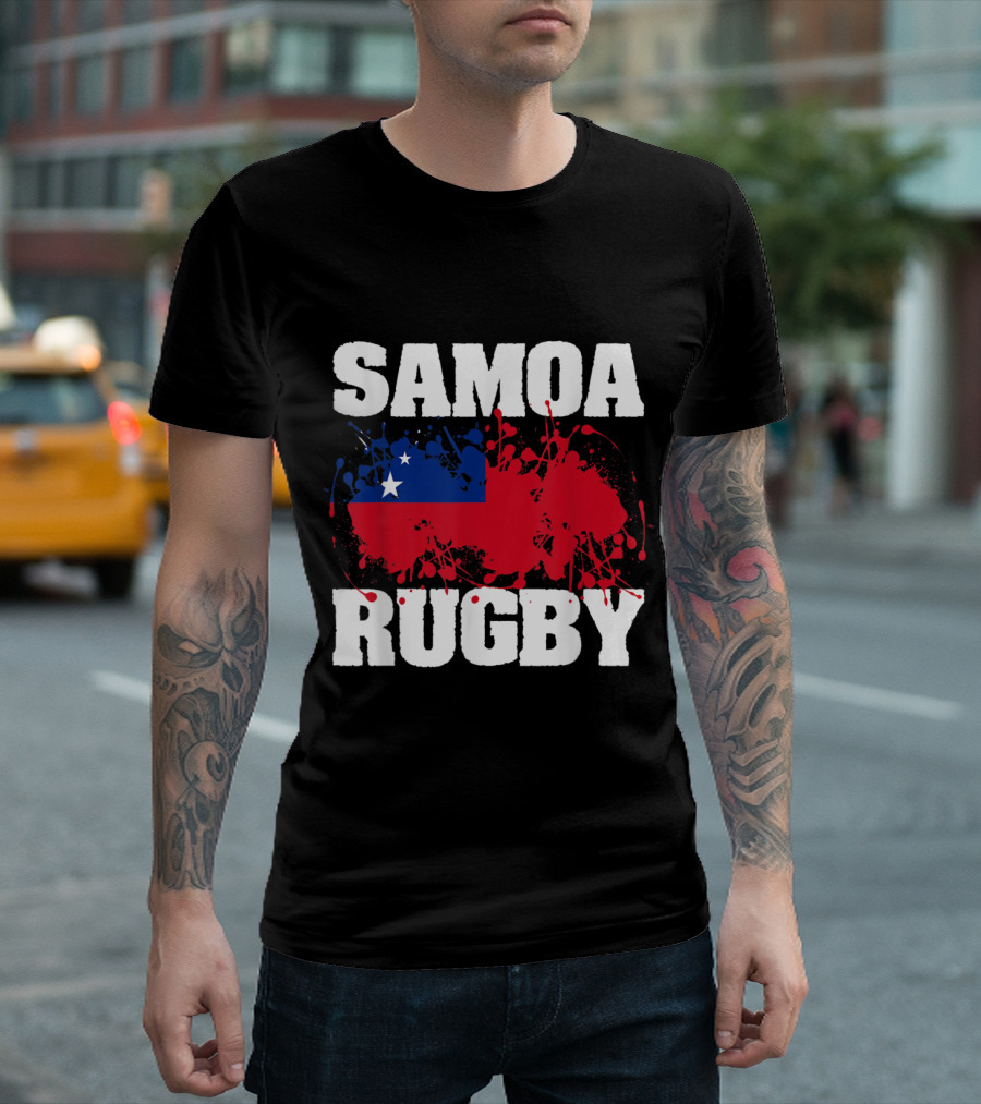 Samoa Rugby Samoan Flag Pride T-Shirt
