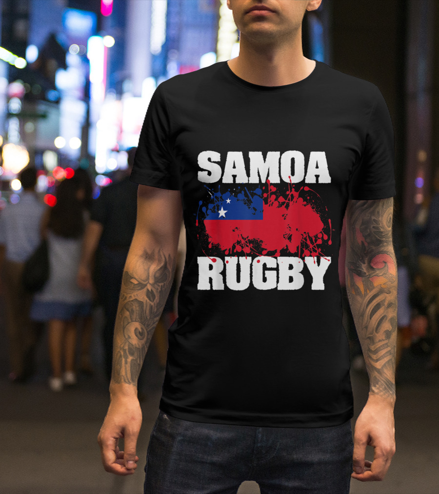Samoa Rugby Samoan Flag Pride T-Shirt