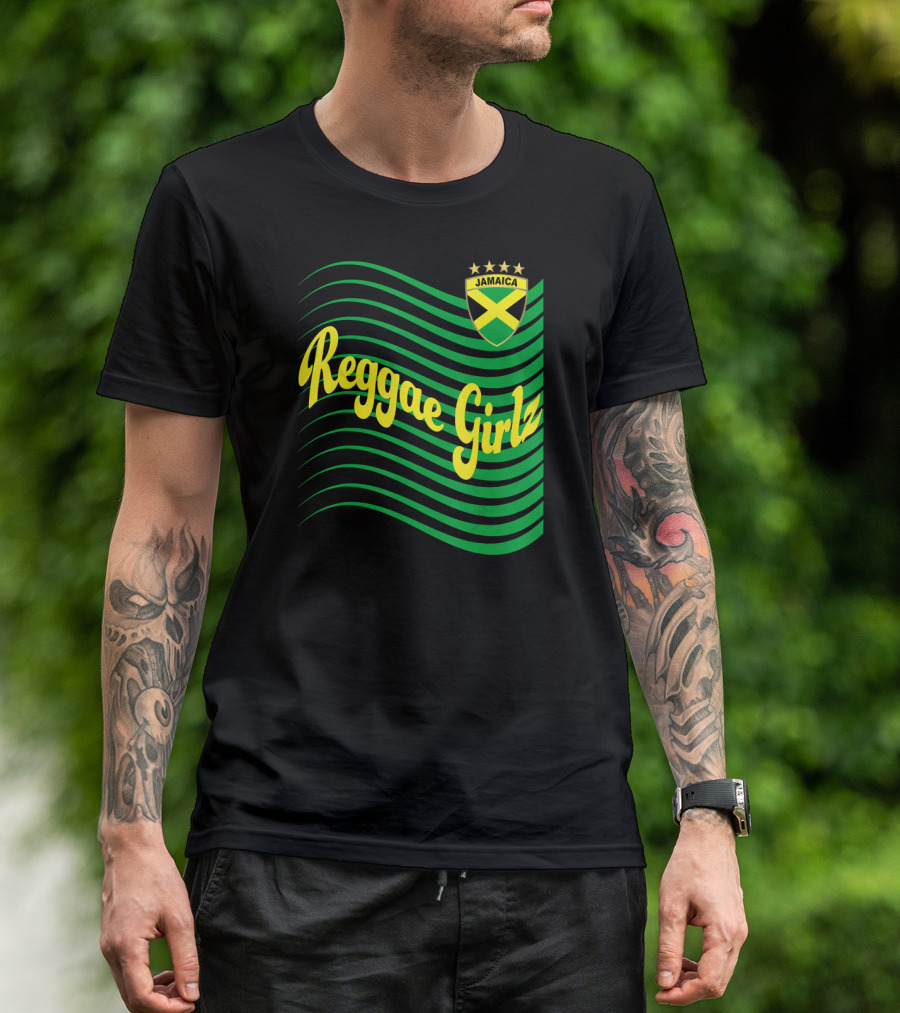 Jamaica Reggae Girlz Soccer Jersey Jama Iconic T-Shirt