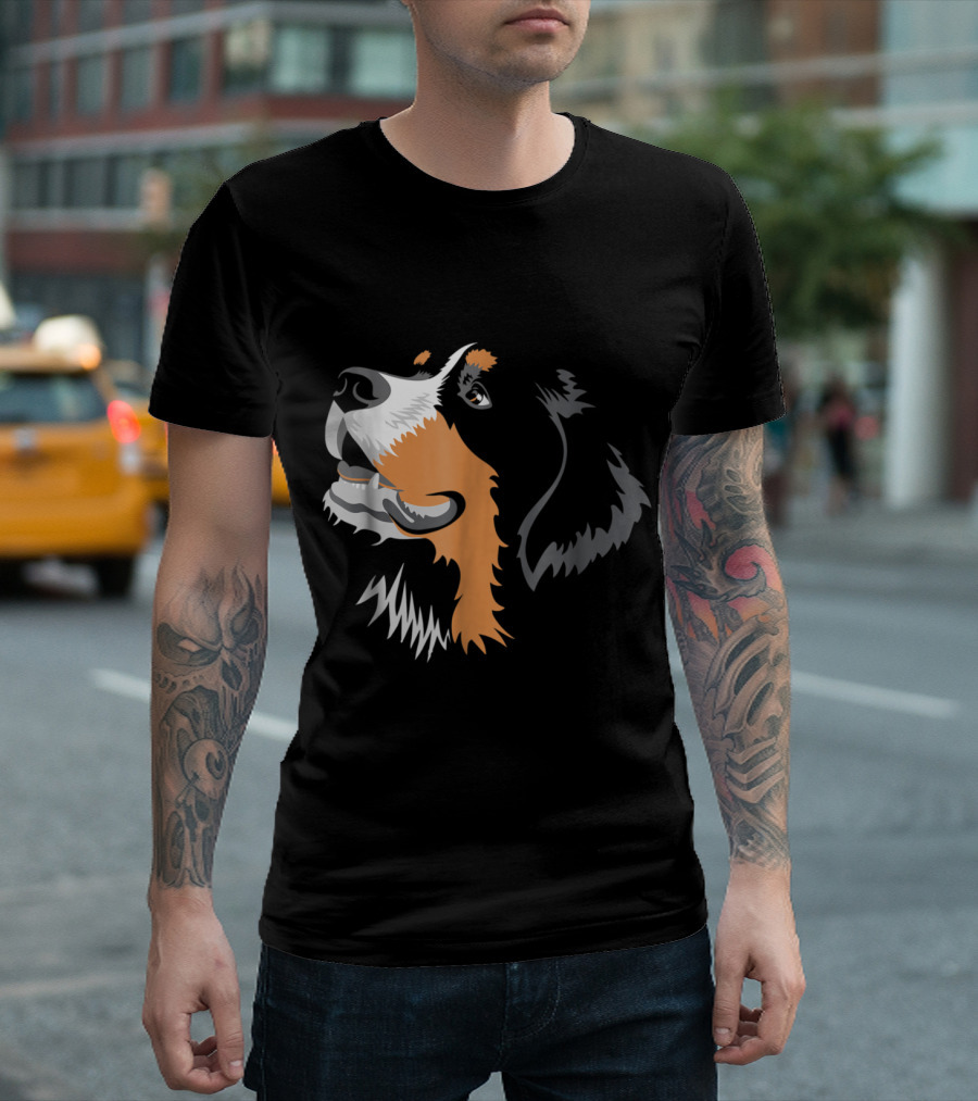 The Bernese Mountain Dog Profile T-Shirt