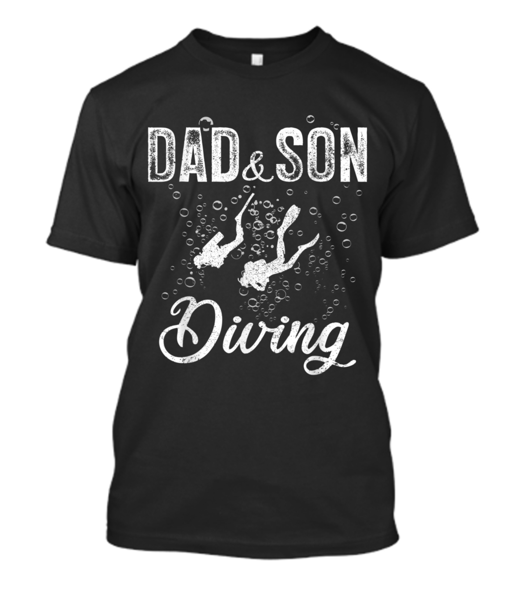 Dad And Son Diving Scuba Adventure T-Shirt