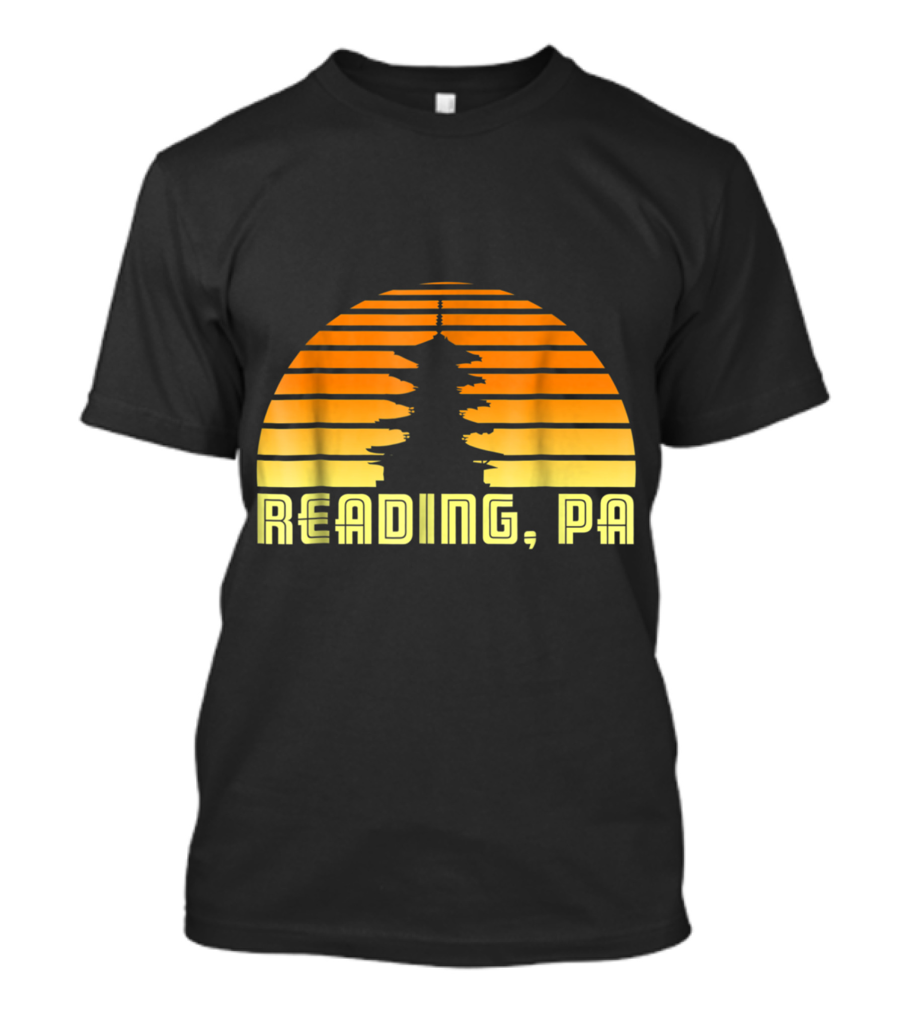 World Famous Pagoda Sunset Reading PA T-Shirt
