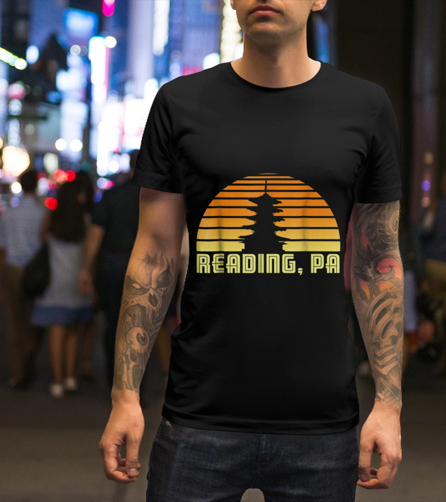 World Famous Pagoda Sunset Reading PA T-Shirt