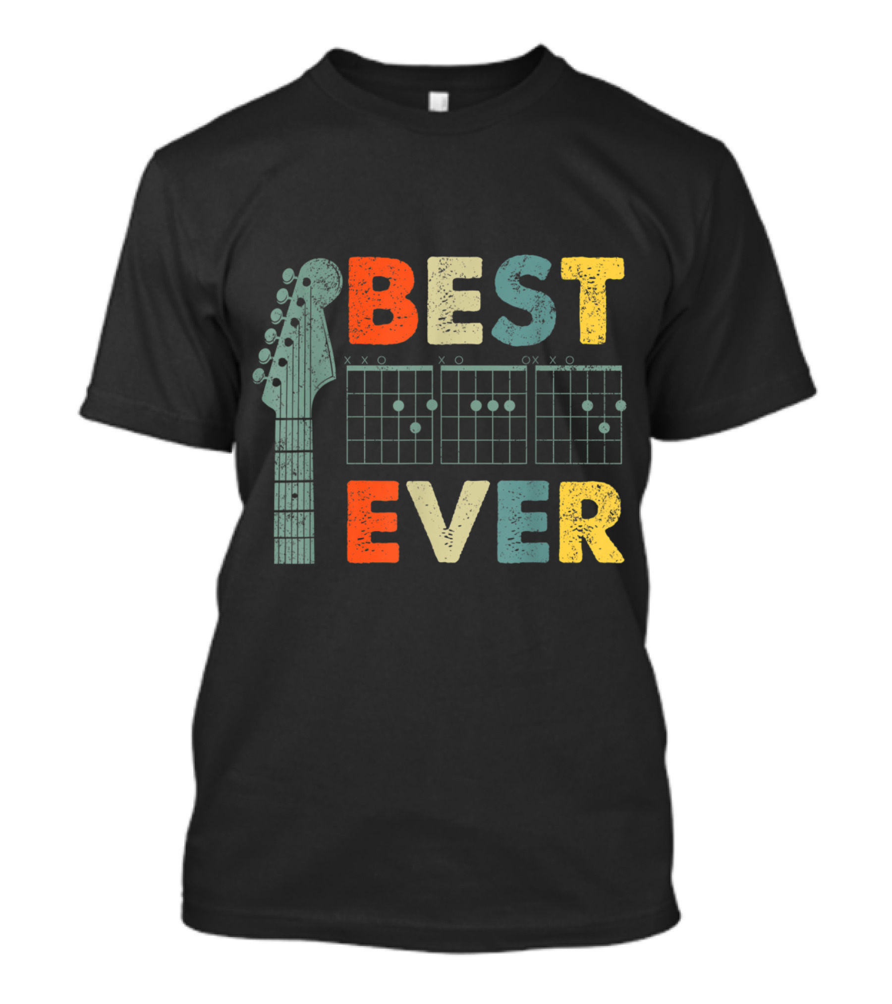 Mens Dad Chords Best Dad Ever Best Ever Guitar Chords T-Shirt