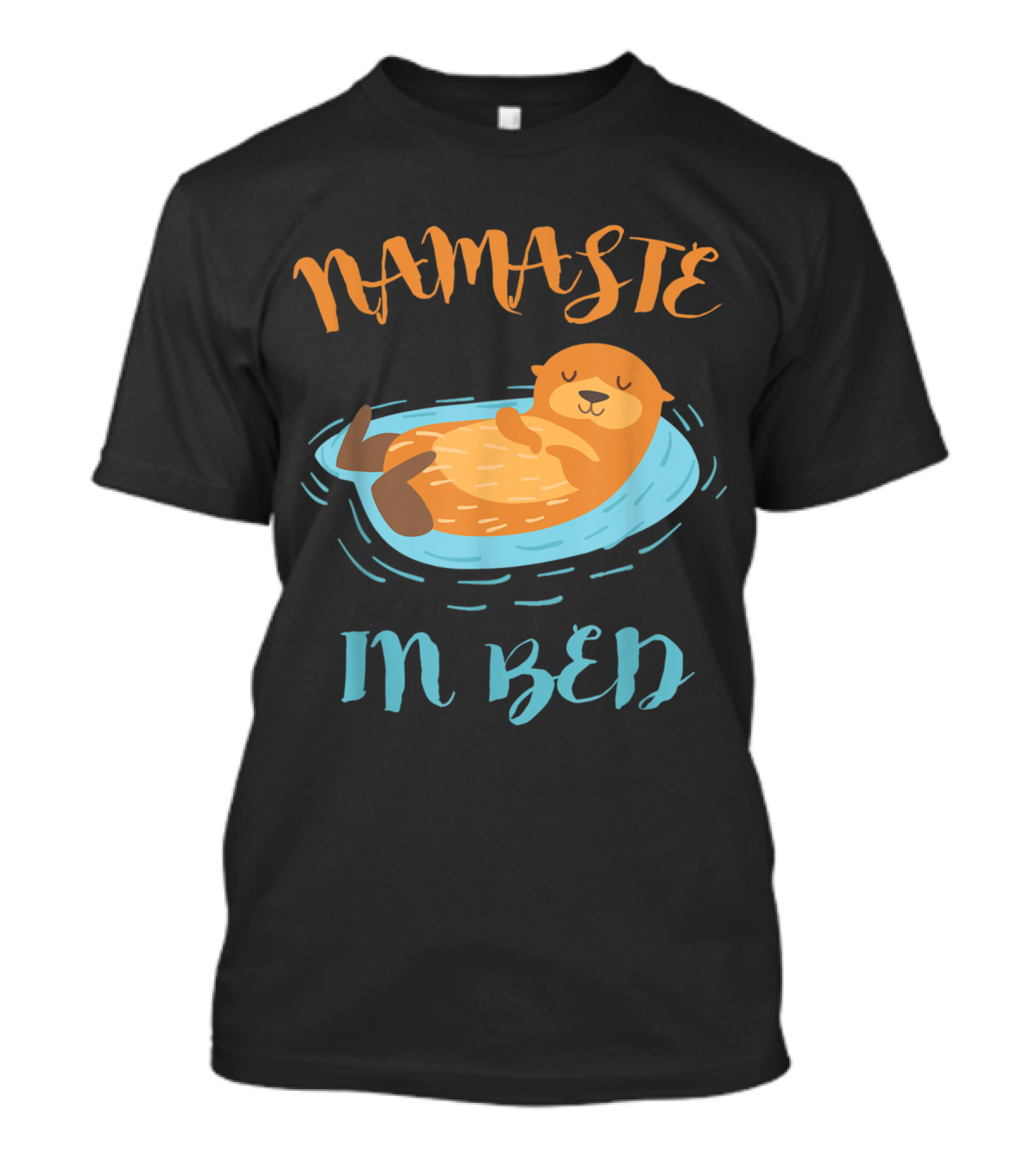 Namaste In Bed Sea Otter Floating Relaxation T-Shirt