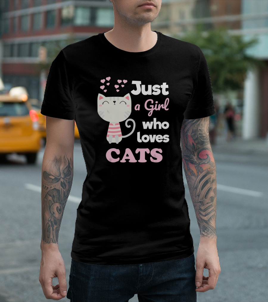 Just a Girl Who Loves Cats T-Shirt