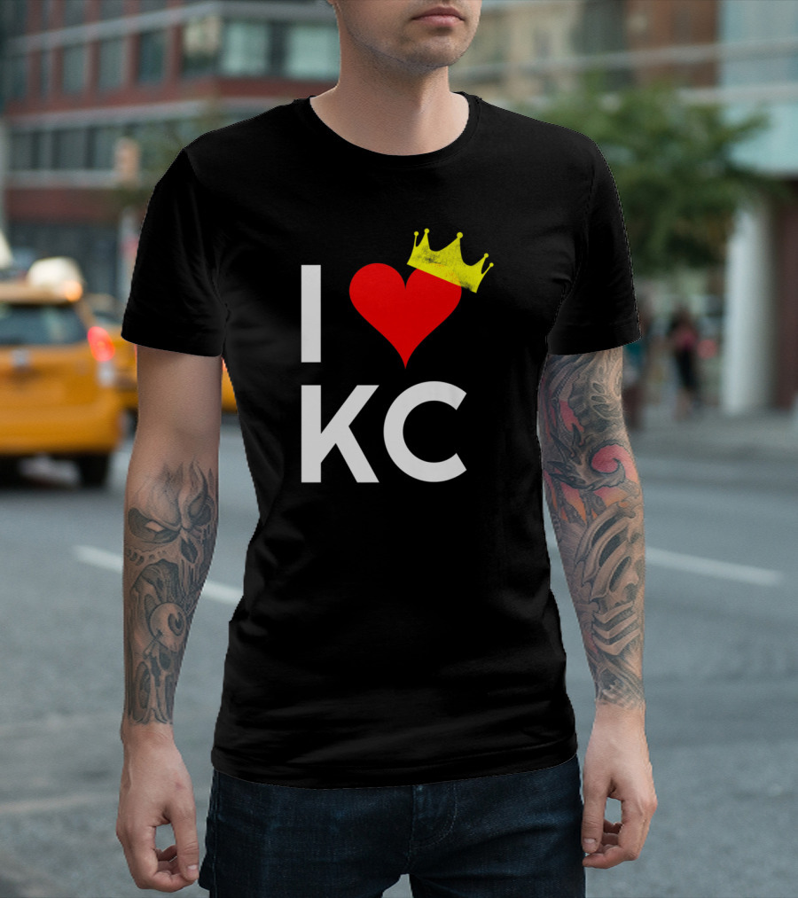 I Heart KC Kansas City Love Crown Vintage T-Shirt