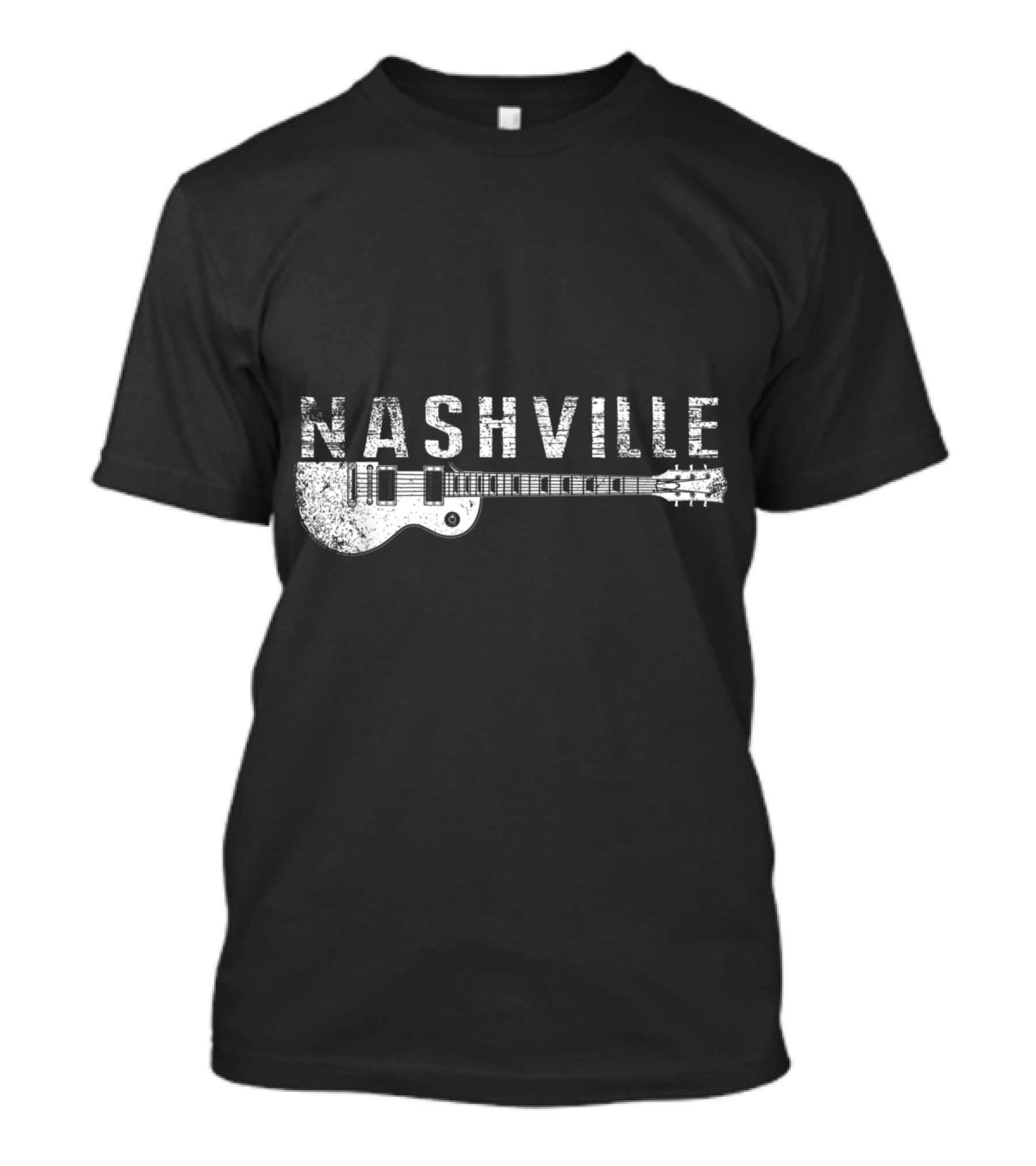 Nashville Guitar Music Country T-Shirt