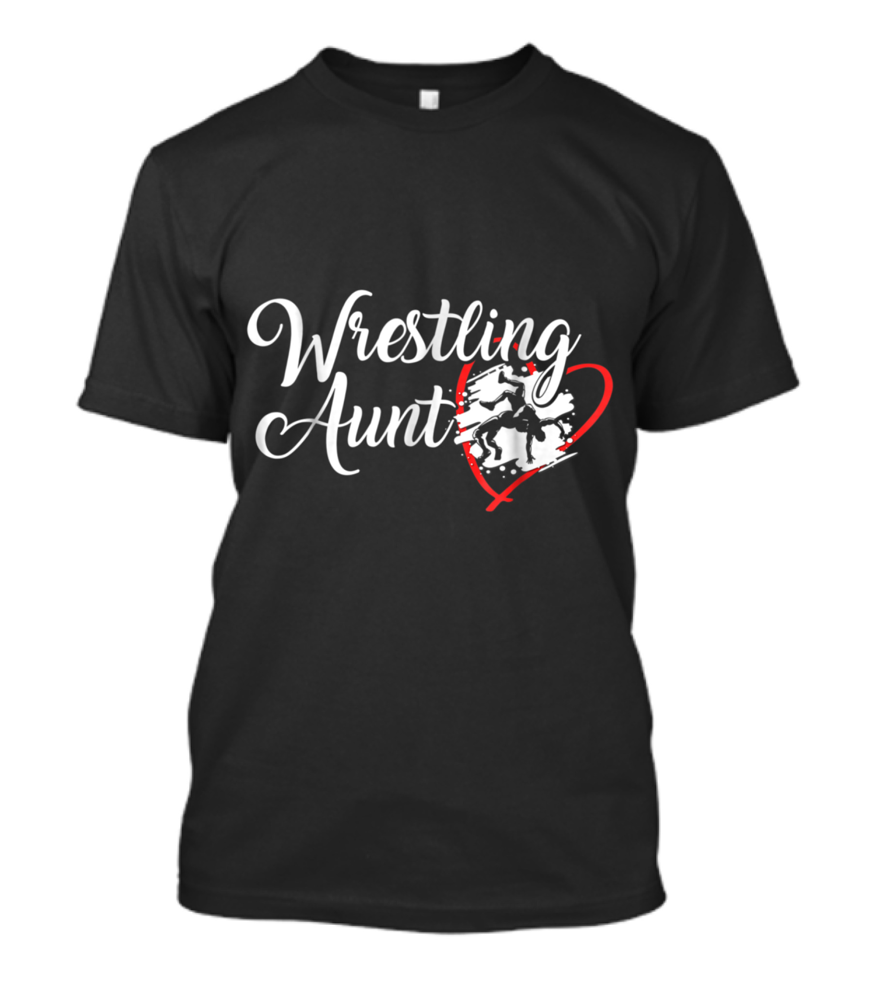 Wrestling Aunt Heart T-Shirt