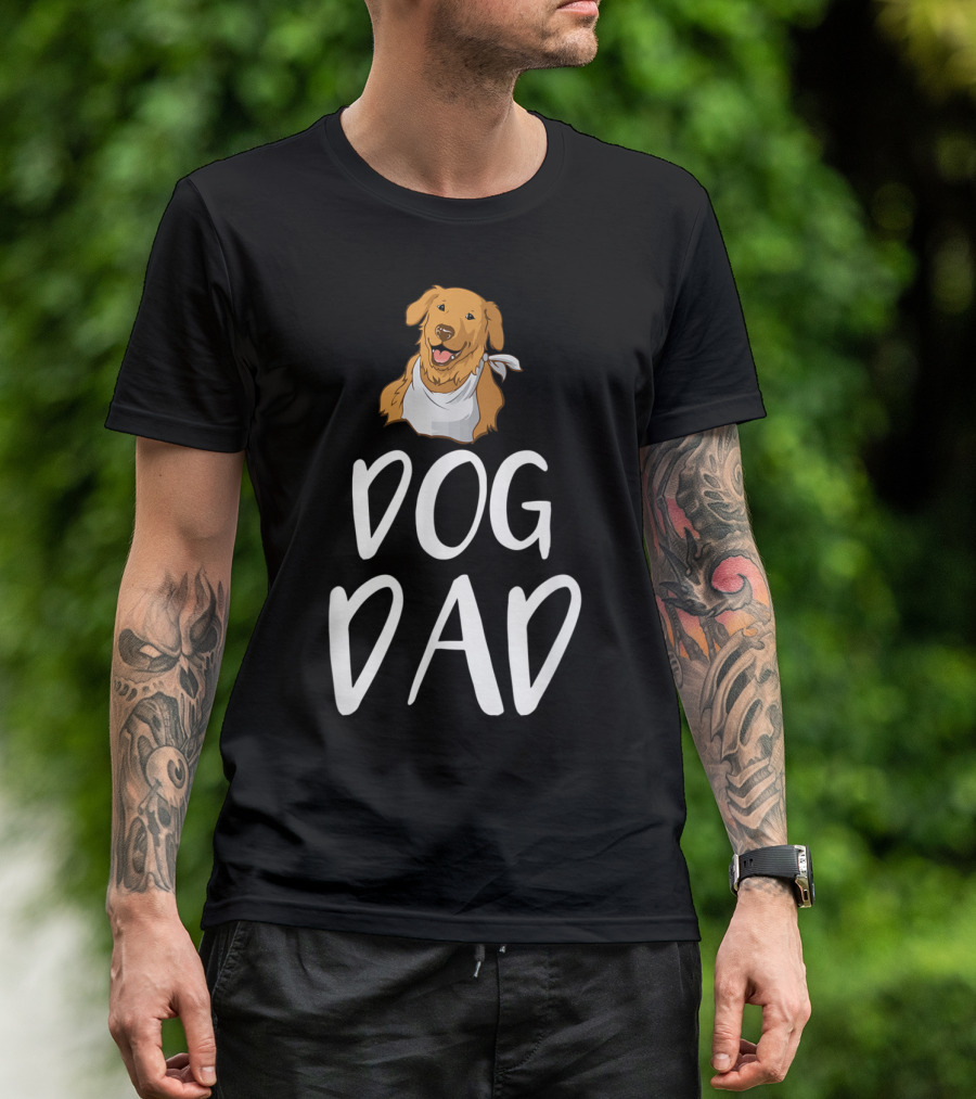 Dog Dad Men's Labrador Retriever Loving Fatherhood T-Shirt
