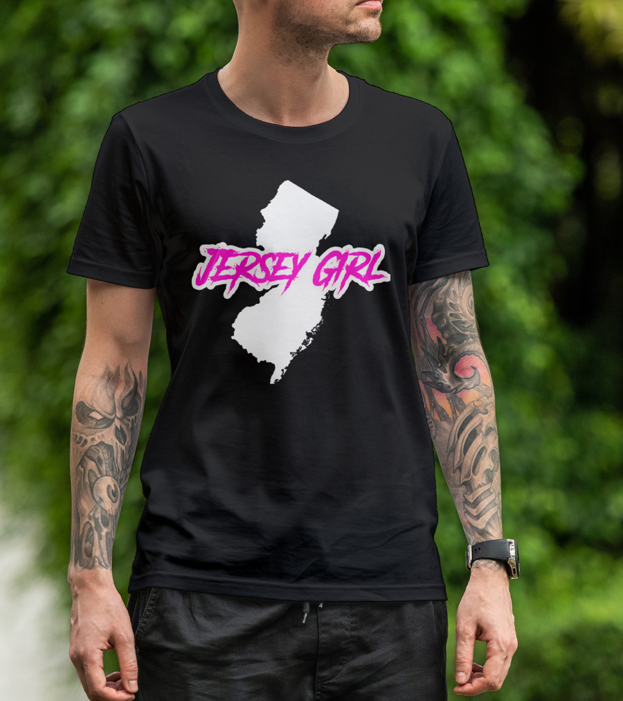 Jersey Girl Pride Map Of New Jersey T-Shirt