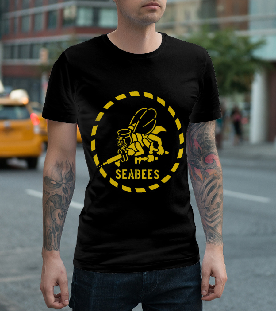 Premium U.S. NAVY SeaBees Classic Emblem T-Shirt