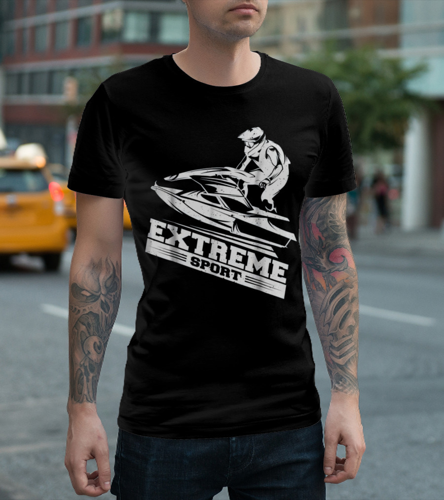 Extreme Sport Jet Skiing Skier T-Shirt