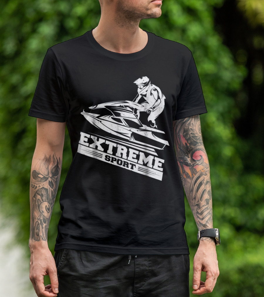 Extreme Sport Jet Skiing Skier T-Shirt