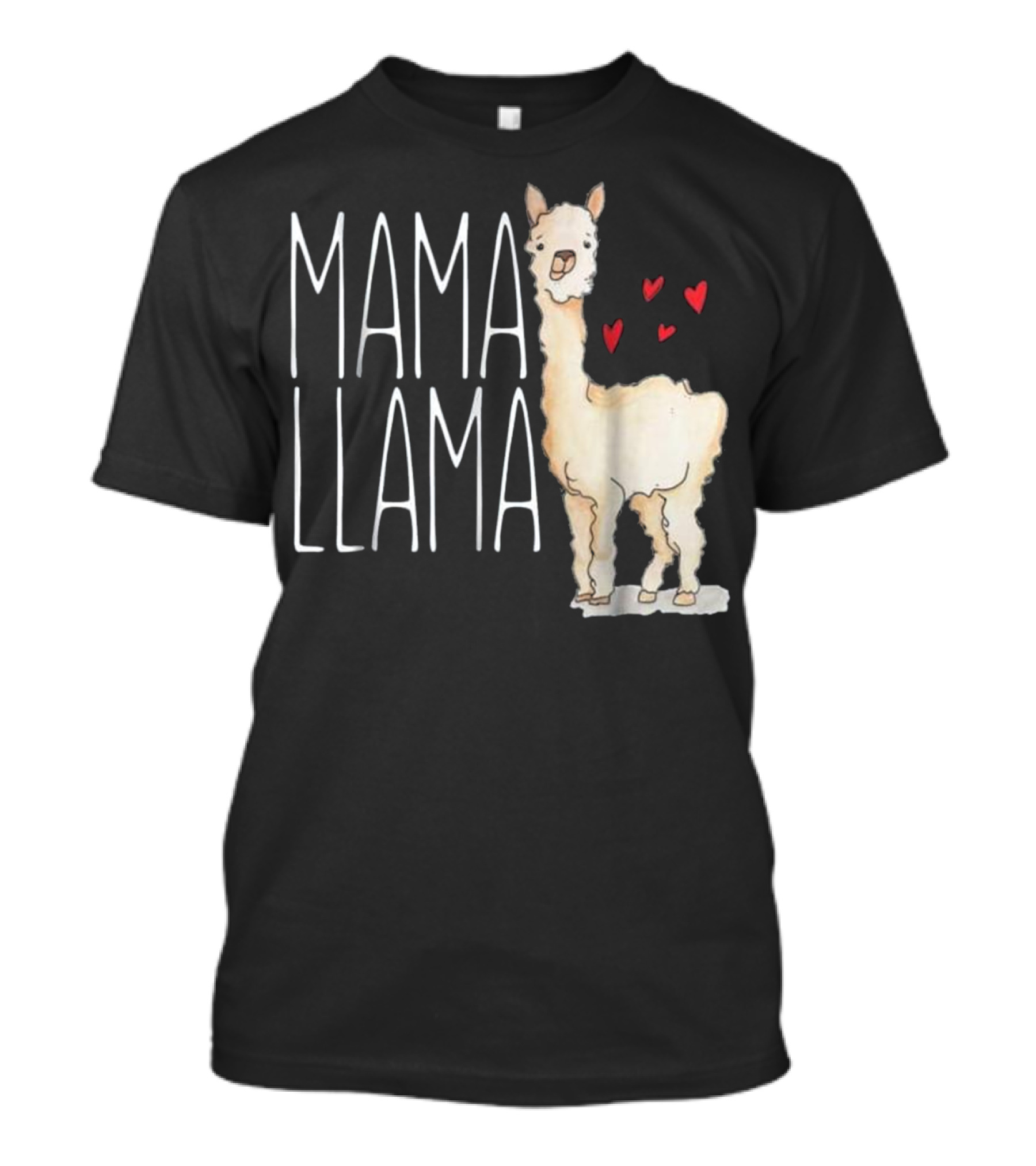Mama Llama Hearts T-Shirt