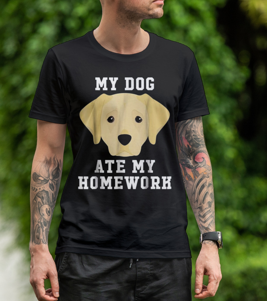 My Dog Ate My Homework Labrador T-Shirt