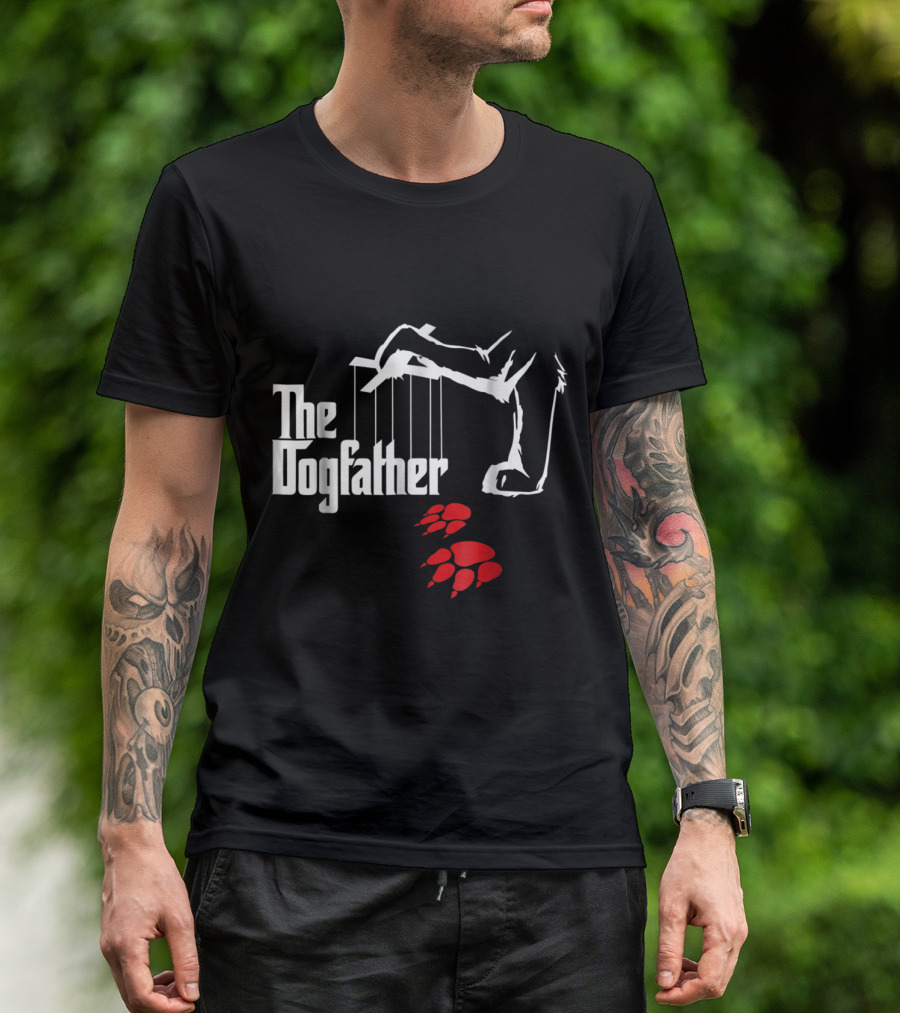 The Dogfather Funny Cool Dog Paw Puppet T-Shirt