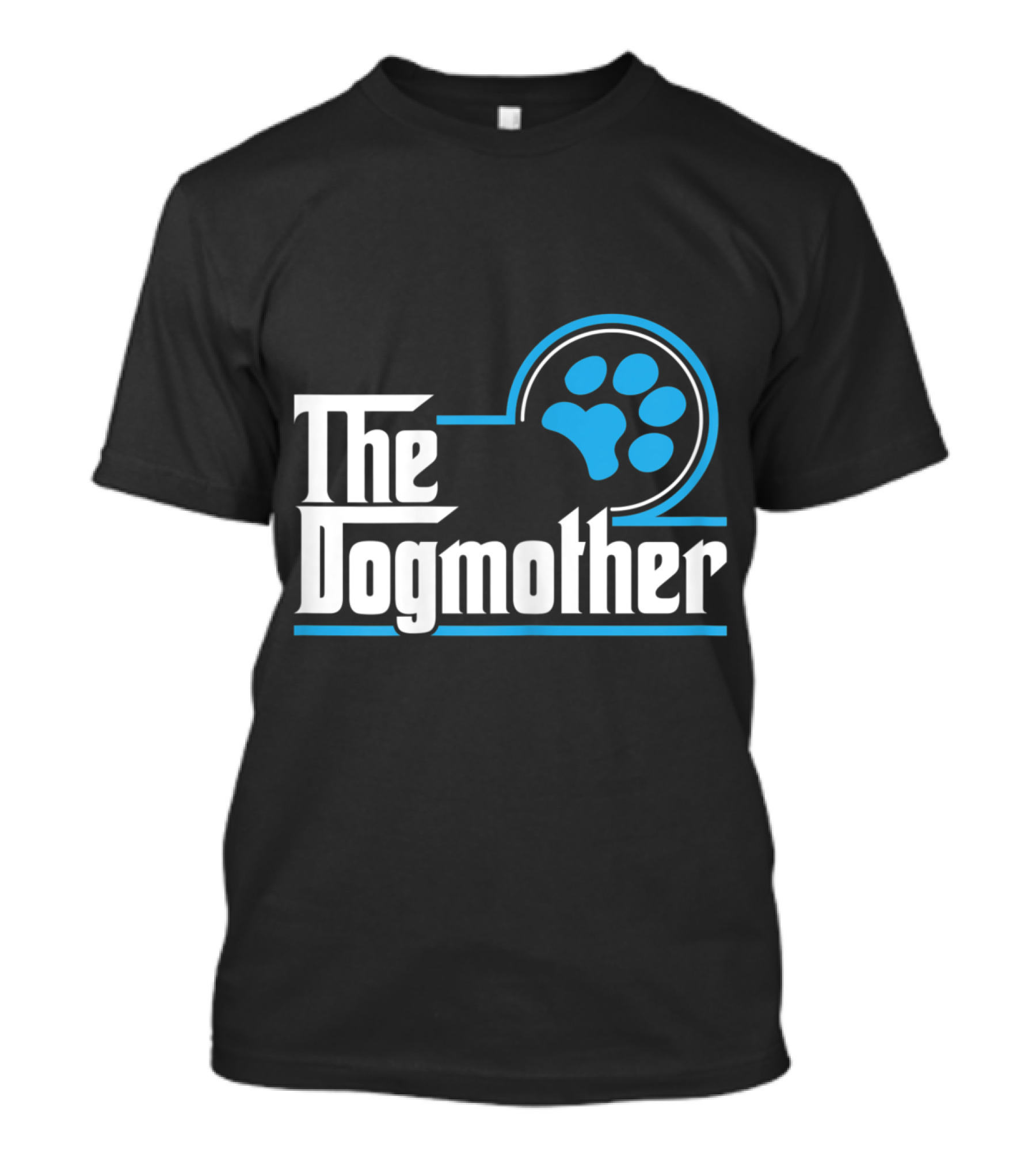 The Dogmother Paw Print Style Dog Lover Mother T-Shirt
