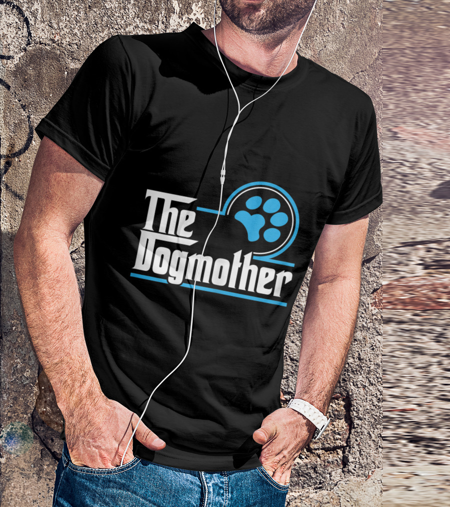 The Dogmother Paw Print Style Dog Lover Mother T-Shirt