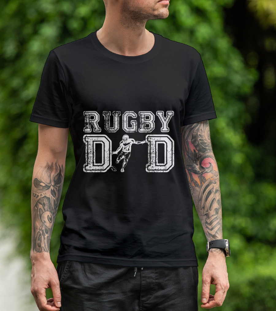 Rugby Dad Vintage Player Daddy T-Shirt